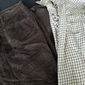 2 different sets of quarteriods and plated shirts